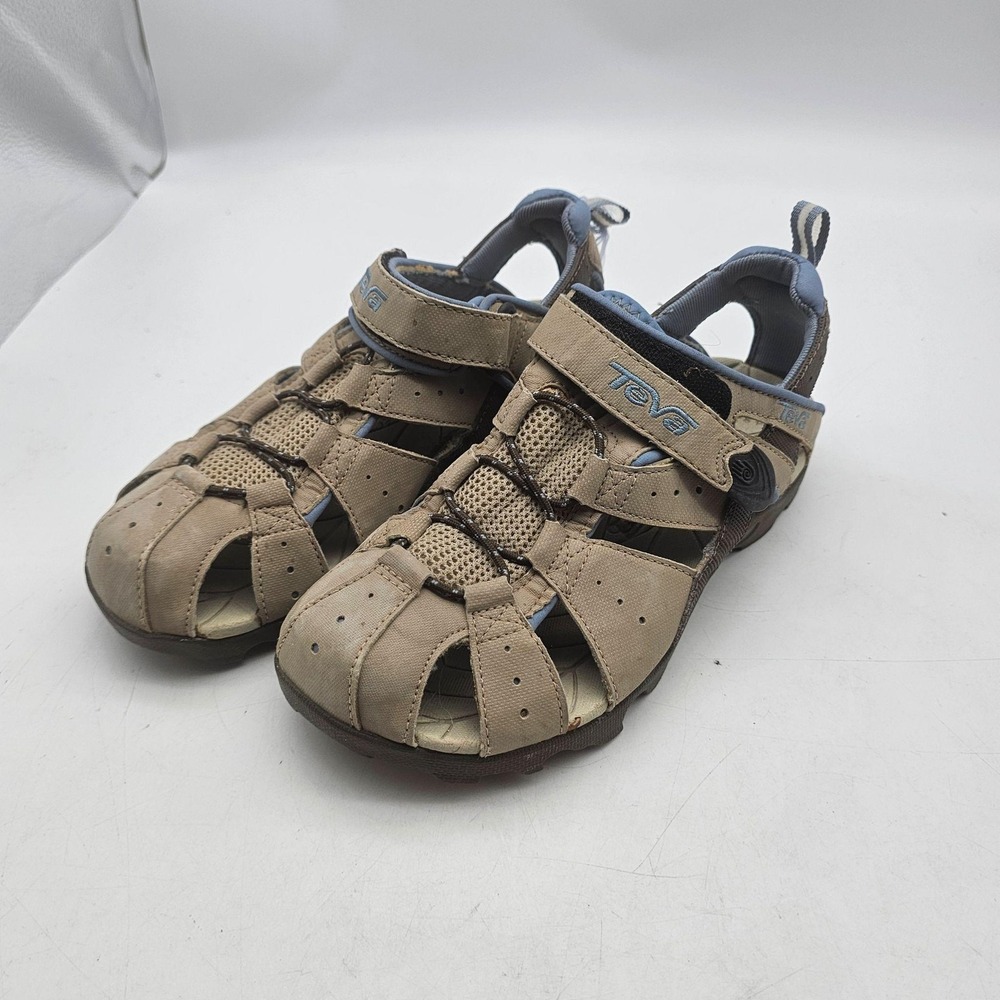 Teva Shoes Womens Size 7 Beige Fisherman Sandals Hiking Water Sport Trail 6969